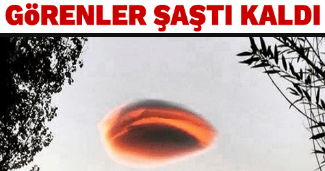 Tunceli’de dün gün batımıyla birlikte ortaya çıkan bulut, vatandaşları şaşırttı.