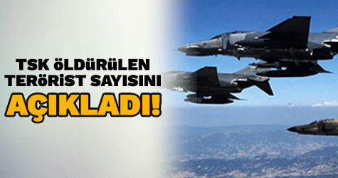 TSK öldürülen terörist sayısını açıkladı