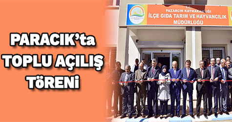 PAZARCIK’TA TOPLU AÇILIŞ TÖRENİ