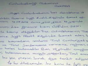 Kaçırılan kızı için Cumhurbaşkanı’na mektup yazdı