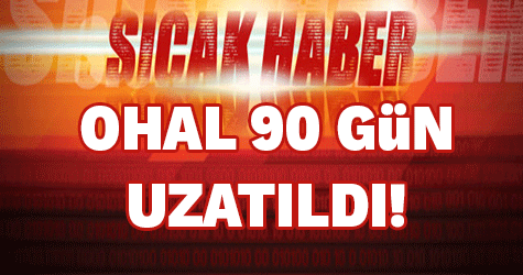 Bakanlar Kurulu OHAL’i 90 gün uzattı