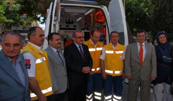 MELEK ANNE AMBULANS HİBE ETTİ