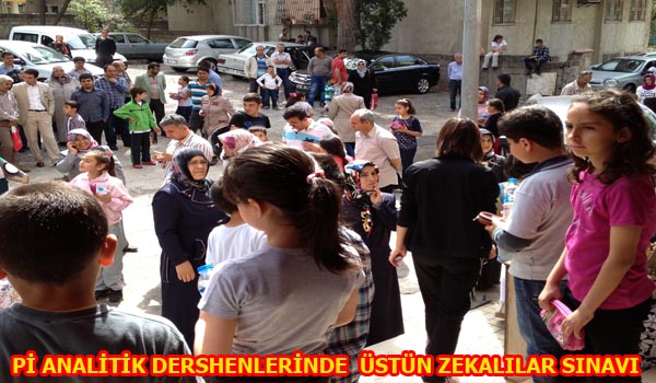 Pİ ANALİTİK DERSHENLERİNDE  ÜSTÜN ZEKALILAR SINAVI