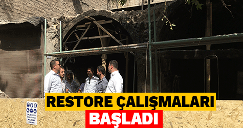 DEMİRCİLER ÇARŞISI RESTORE ÇALIŞMALARI BAŞLADI