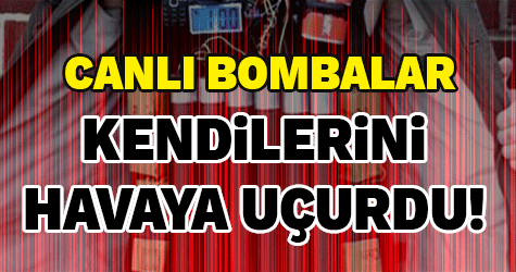 iki canlı bomba kendini patlattı
