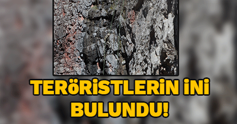Teröristlerin ini bulundu