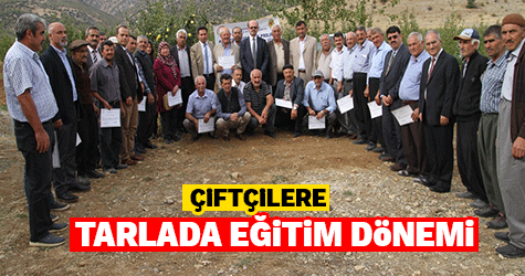 ÇİFTÇİLERE TARLADA EĞİTİM DÖNEMİ