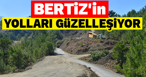 BERTİZ'İN YOLLARI GÜZELLEŞİYOR
