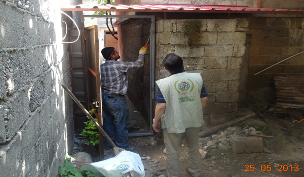 K.MARAŞ İYD YETİM AİLELERİN EVLERİNİ ONARIYOR