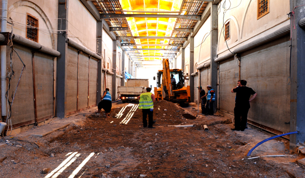 TARİHİ ÇARŞILARDA RESTORASYON DEVAM EDİYOR