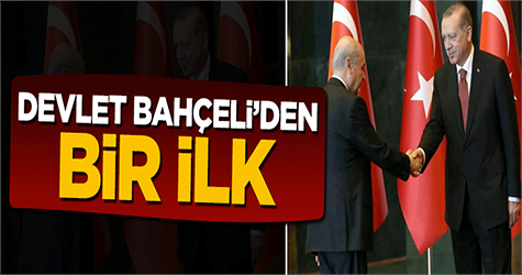 29 Ekim Resepsiyonu''nda Devlet Bahçeli'den bir ilk