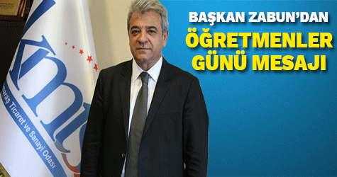Başkan Zabun’dan öğretmenler günü mesajı