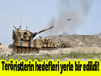 Teröristlerin hedefleri yerle bir edildi!