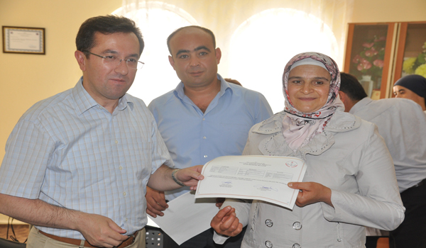 ENGELLİLERE SERTİFİKALARI TÖRENLE VERİLDİ