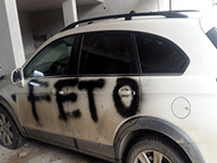 Feto Yazıp Lastiklerini Kestiler