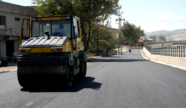ASFALT ÇALIŞMASI ODUN AMBARLARINDA