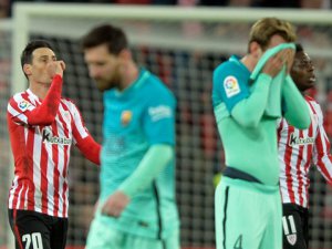 Athletic Bilbao kupada Barcelona'yı yendi