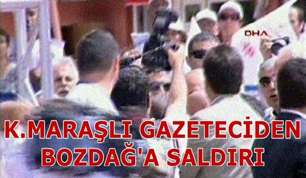 Kahramanmaraşlı gazeteciden Bekir Bozdağ'a saldırı