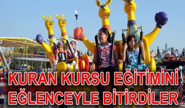 Kur'an Kursu eğitimini eğlenceyle bitirdiler