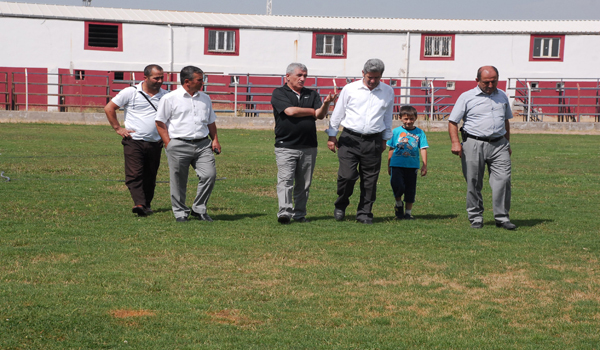 TFF HEYETİ ELBİSTAN BELEDİYESPOR SAHASINI İNCELEDİ