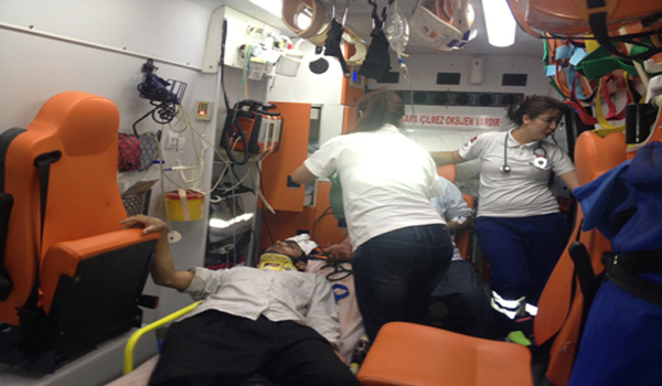 KAHRAMANMARAŞ TA TRAFİK KAZASI: 5 YARALI