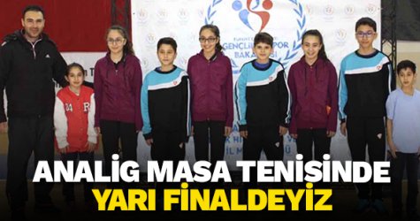 Analig masa tenisinde yarı finaldeyiz