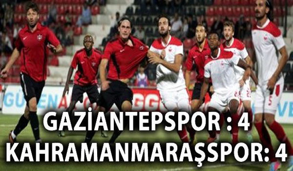 Gaziantepspor, Hazırlık Maçında Kahramanmaraşspor ile 4-4 Berbere Kaldı