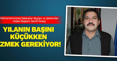 Yılanın başını küçükken ezmek gerekiyor!