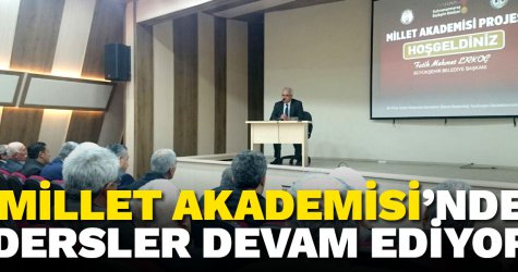 Millet Akademisi’nde dersler devam ediyor