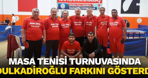 Masa Tenisi turnuvasında Dulkadiroğlu farkını gösterdi