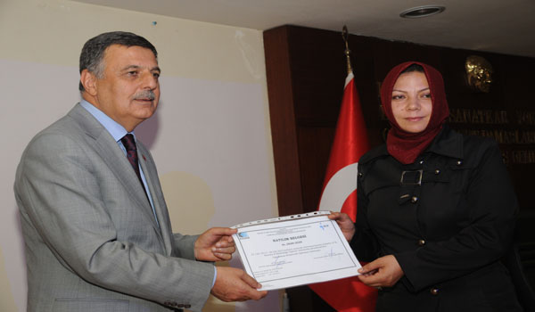 GİRİŞİMCİ ADAYLARINA SERTİFİKA