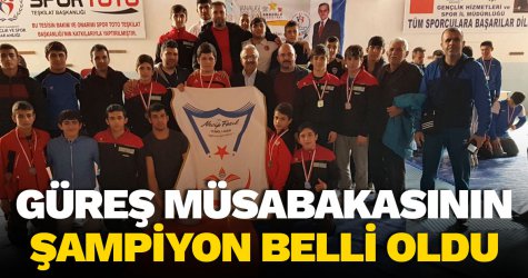 Güreş müsabakasının şampiyon belli oldu