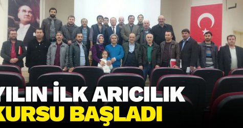 Yılın ilk arıcılık kursu başladı
