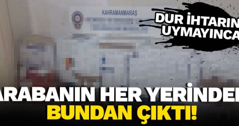 Arabanın her yerinden bundan çıktı!