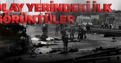 Büyükçekmece'de helikopter kazası! Olay yerinden ilk görüntüler