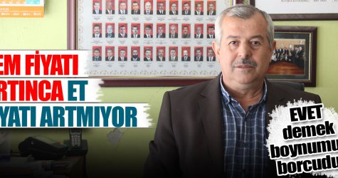 “Yem fiyatı artınca et fiyatı artmıyor”