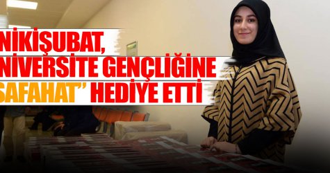 Onikişubat, üniversite gençliğine “Safahat” hediye etti