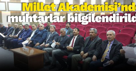 Millet Akademisi’nde dersler devam ediyor