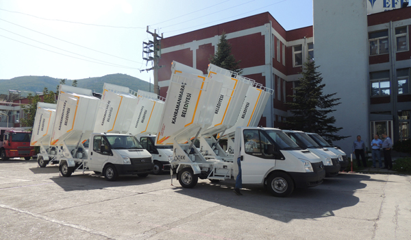 MODERN DAMPERLİ KAMYONETLER YOLDA