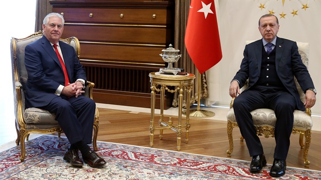 Cumhurbaşkanı Erdoğan ve Tillerson 'terörle mücadele' konusunu ele aldı