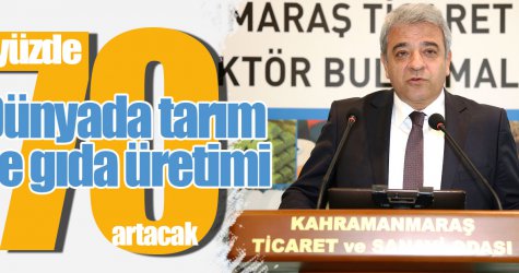 Dünyada tarım ve gıda üretimi yüzde 70 artacak