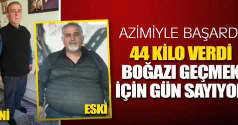 44 kilo verdi, boğazı geçmek için gün sayıyor