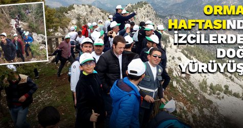 Orman Haftasında izcilerden doğa yürüyüşü
