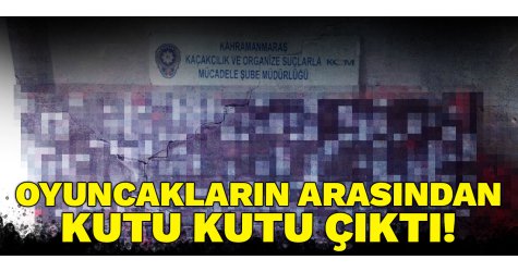 Oyuncakların arasından kutu kutu çıktı!