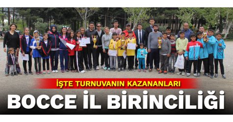 Bocce il birinciliği turnuvasının işte kazananları
