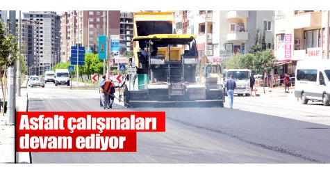 Asfalt çalışmaları devam ediyor