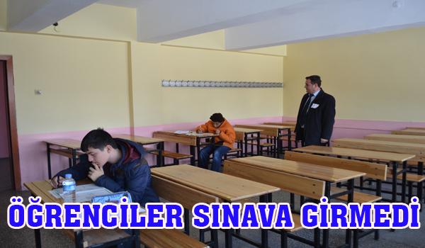 ÖĞRENCİLER MAZERET SINAVLARINA DA GİRMEDİ