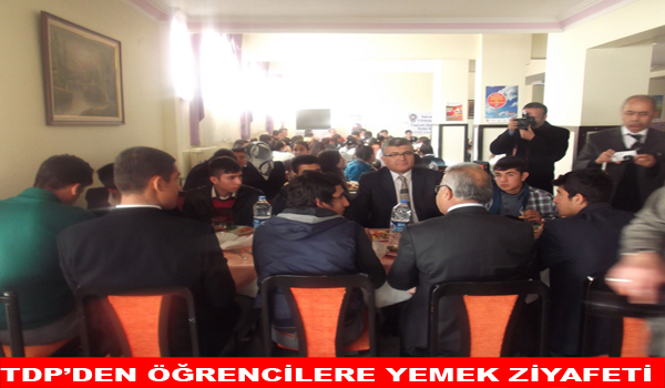 TDP'DEN ÖĞRENCİLERE ZİYAFET
