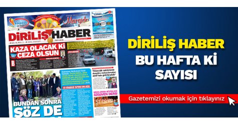 Diriliş Haber gazetesinin bu hafta ki sayısı