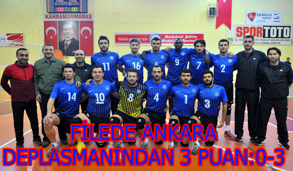 FİLEDE ANKARA DEPLASMANINDAN 3 PUAN:0-3